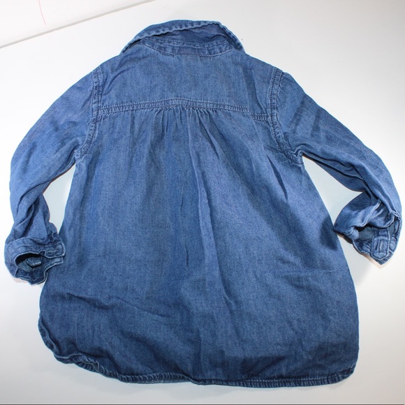 TOMMY HILFIGER Denim Embroidered Tunic Top 24m - Picture 2 of 6